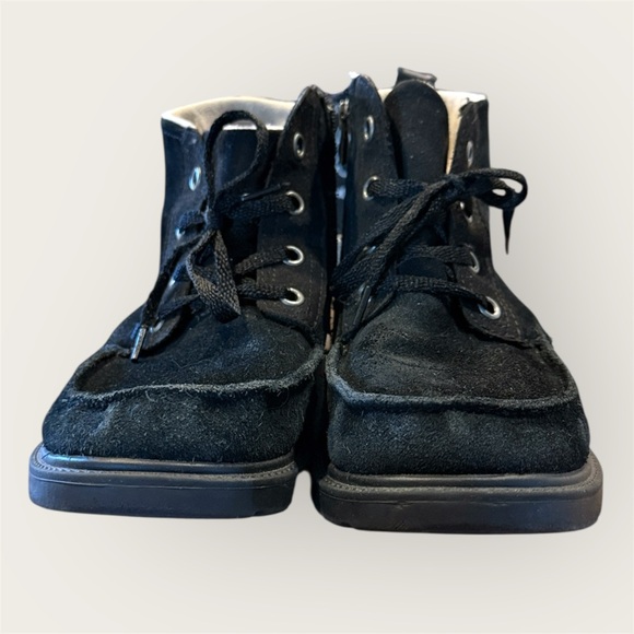 UGG Kids Black Lace-Up Boots - Picture 2 of 7